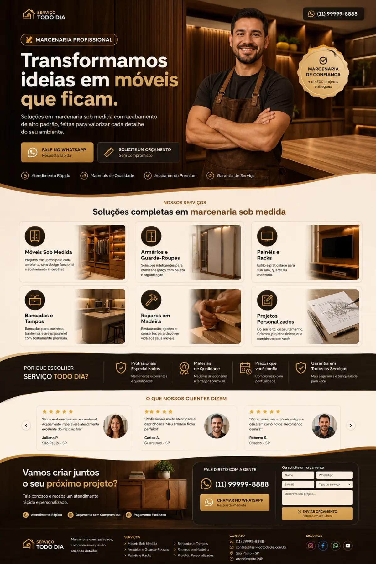 Projeto para marcenaria e móveis sob medida
