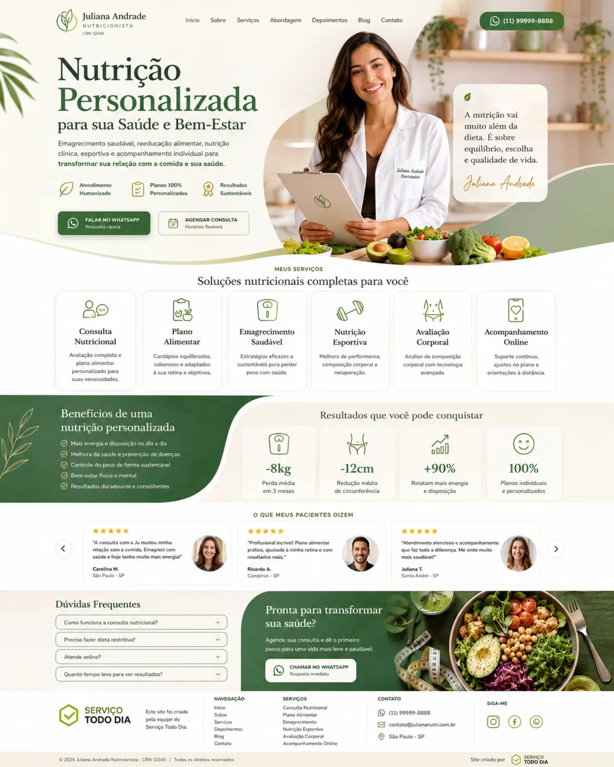 Projeto para nutricionista